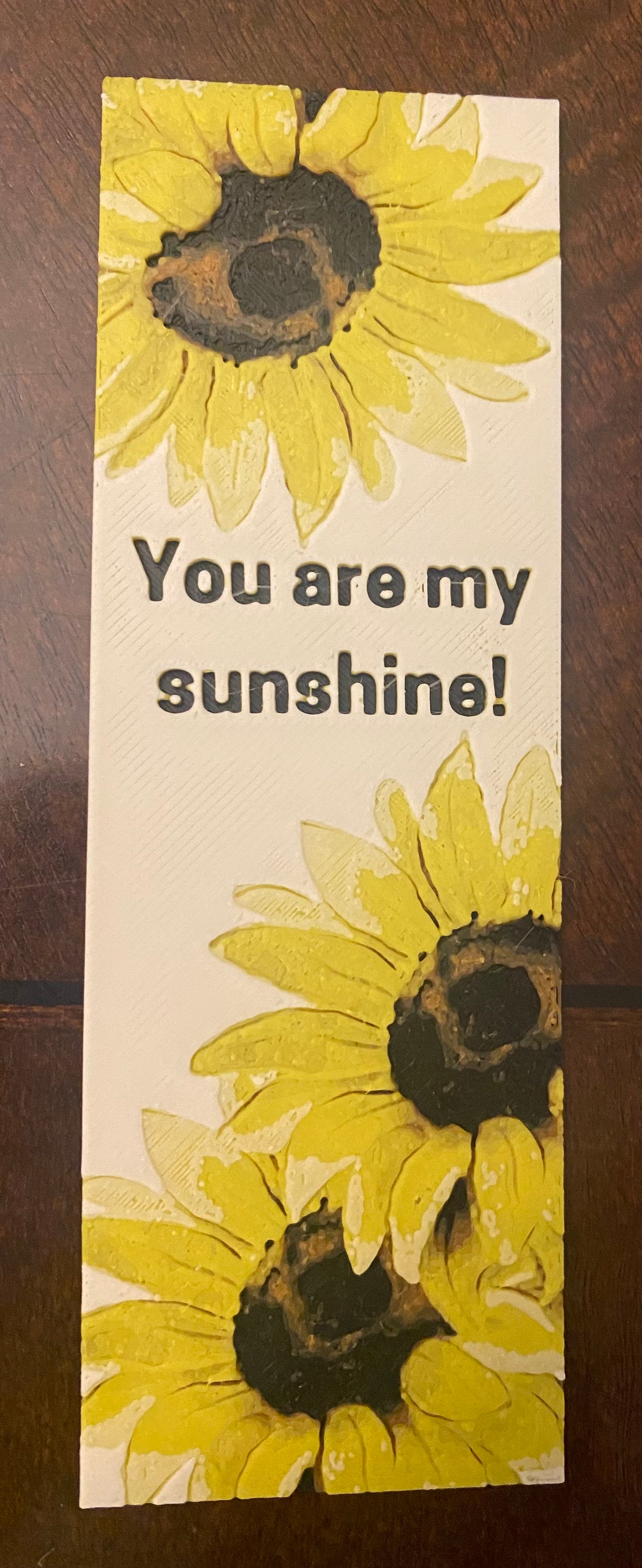 Sunflower bookmark