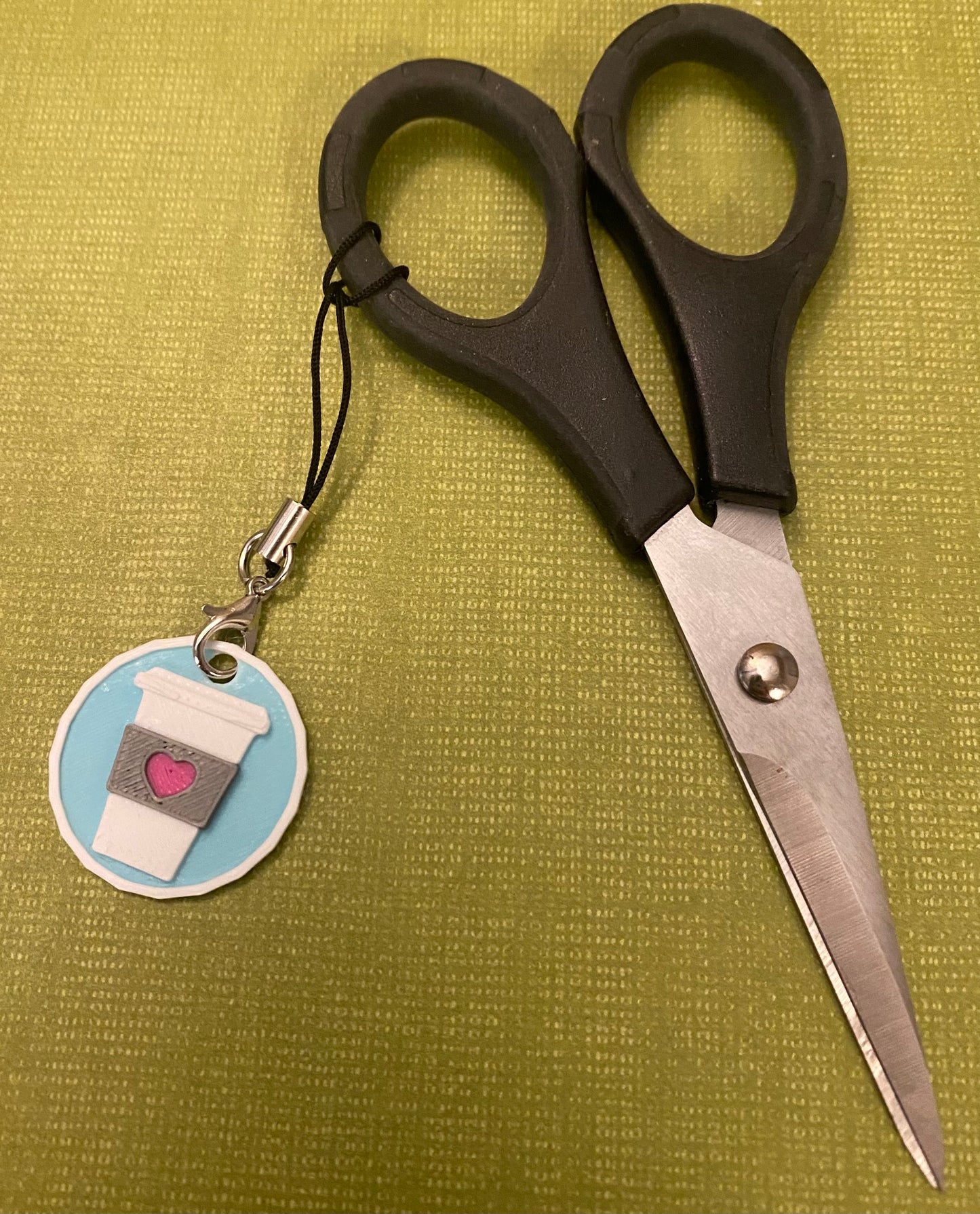Coffee Scissor Charm