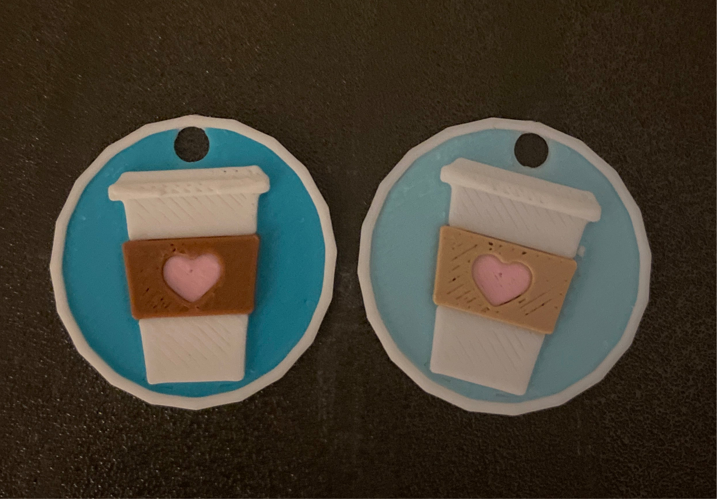 Coffee Scissor Charm